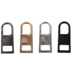 Lot de 4 tirettes de fermeture clair en mtal