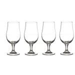 Lot de 4 verres  bire sur pied 37cl
