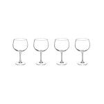 Secret de gourmet - lot de 4 verres  pied 'gin' 70cl transparent