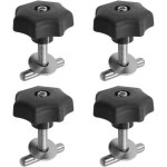 Lot de 4 vis de montage pour rail de verrouillage, panneau multiflex, fixation de charge, coffre de toit, ...