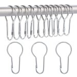 Lot de 40 anneaux de rideau de douche crochets de suspension pour le tri et l'organisation - liaiki