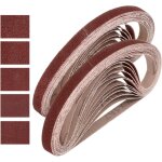 Lot de 40 bandes abrasives de 13 mm x 457 mm - grain 60 / 80 / 120 / 180 / 240 - grain 60 / 80 / 120 ...