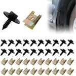 Lot de 40 écrous en tôle, assortiment de vis, clips de fixation, assortiment agrafes de carrosserie, ... Lot de 40 écrous en tôle, assortiment de vis, clips de fixation, assortiment agrafes de carrosserie, ...