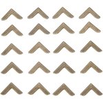Lot de 40 protections d'angle en m�tal bronze pour livres, bo�tes, vintage, r�tro, album photo, menu, ...