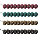 Lot de 40 roues de polissage abrasives pour outil rotatif dremel, meuleuse d'�tabli � bois, grain 80 ...