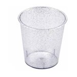 Lot de 40 verrines en plastique réutilisable 'paillettes' 3cl or Lot de 40 verrines en plastique réutilisable 'paillettes' 3cl or