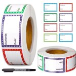 Lot de 400 �tiquettes de cong�lation - 25 x 40 mm - avec 5 �tiquettes noires huileuses - pour �tiqueter ...