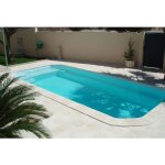 Habitat et jardin - lot de 41 margelles de piscine 'domus' droites - 60 x 3 x 33 cm + 4 margelles angle ...