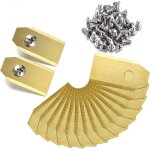 Lot de 45 lames en titane pour tondeuse robot husqvarna automower, gardena, yardforce (3 g - 0, 75 mm) ...