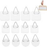 Lot de 48 crochets autocollants pour photos avec trois formes, crochets autocollants � coller, clous ...