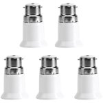 Kkmoon - lot de 5 adaptateurs de douille b22 vers e27 - convertisseur de culot pour ampoules - compatible ...