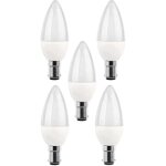 Lot de 5 ampoules 5w led b15, �quivalent � une ampoule � incandescence de 25 w, 270 lm, lumi�re du jour ...