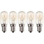 Lot de 5 ampoules  filament de tungstne e12s 110 v 10 w pour rfrigrateur
