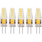 Lot de 5 ampoules led g4 blanc naturel 4000k ac / dc 12v 3w 200lm remplacement g4 20w halog�ne pas de ...