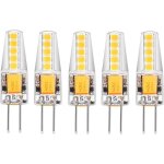 Lot de 5 ampoules led g4 blanc naturel 4000k ac / dc 12v 3w 200lm remplacement g4 20w halog�ne pas de ...
