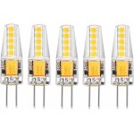 Lot de 5 ampoules led g4 blanc naturel 4000k ac / dc 12v 3w 200lm remplacement g4 20w halog�ne pas de ...