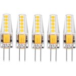 Lot de 5 ampoules led g4 blanc naturel 6000k ac / dc 12v 3w 100lm remplacement g4 20w halog�ne pas de ...