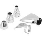Lot de 5 buses de pistolet  air chaud, buses en acier inoxydable, contre - pice en mtal, accessoires ...