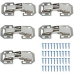 Feiyue - lot de 5 charnires de meubles  montage sur cadre en acier de 1, 5 mm d'paisseur, charnires ...