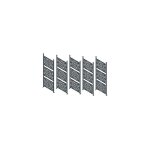 Trigano - lot de 5 claustras pour carport en aluminium anthracite - libeccio Trigano - lot de 5 claustras pour carport en aluminium anthracite - libeccio