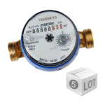 Sferaco - lot de 5 compteurs divisionnaires eau froide pr - quip tlrelevage - cartement 110 mm ...