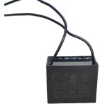 Lot de 5 condensateurs de d�marrage haute puissance cbb61 10 �f 450 v avec fils, pour ventilateurs industriels ...