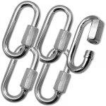 Parkside - lot de 5 connecteurs de chane robustes en acier inoxydable, rsistants  la corrosion