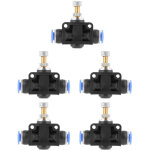 Lot de 5 contr�leurs de vitesse � insertion rapide, connecteur de vanne de r�gulation de d�bit d'air ...