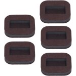 Lot de 5 coupelles en feutre rectangulaires concaves pour roulettes de chaise de bureau, compatibles ...