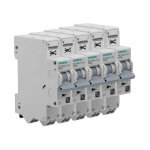 Lot de 5 disjoncteurs auto p + n 2a - siemens