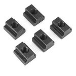 Lot de 5 ecrous � rainure en t m8 / m10 ecrou de filetage en t avec finition oxyde noir �crous t - slot ...