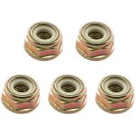 Lot de 5 �crous universels filet�s � gauche m10 x 1, 25 pour tondeuse � gazon, d�broussailleuse, coupe ...
