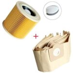 Lot de 5 �l�ment filtrant adapt� pour aspirateur karcher nt20 / 1 nt30 / 1 n t38, accessoires