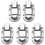 Lot de 5 fermoirs � loquet en nickel avec n?ud pour valise, �tui de guitare ou chariot de transport d'instrume ...