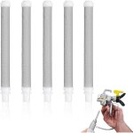 Lot de 5 filtres pour pistolet � peinture sans air, maille 60, acier inoxydable, r�sistant � la corrosion, ...