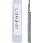 Lot de 5 fraises  spirale de 3, 175 x 2 x 10 mm pour fraiseuse cnc, fraise pour dfonceuse, affleureuse ...