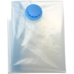Lot de 5 housses de rangement sous vide - etanche - l 100 x 80 cm - transparent - plastique