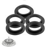 Lot de 5 joints d'�tanch�it� pour bonde de baignoire, lavabo, lavabo de salle de bain, joint � l�vre, ...