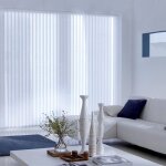 Madecostore - lot de 5 lamelles verticales 89mm unies pour store californien - blanc - l8, 9 x h280cm ...
