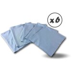 Lot 5 lavettes micro surfaces vitr�es nettoyage sans traces 3939 cm - quantit� x 6 lots - lot 5 lavettes ...