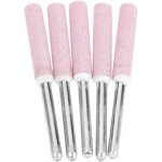 Lot de 5 limes d'aff�tage pour polissage de tron�onneuse, t�te de polissage de meulage de 4, 8 mm