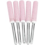 Lot de 5 limes d'aff�tage pour polissage de tron�onneuse , t�te de polissage de meulage en diamant de ...
