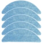 Lot de 5 lingettes de nettoyage lavables pour aspirateur robot ecovacs deebot u2 et u2 pro