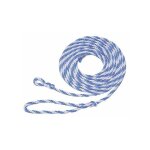 Lot 5 longes transport b�tail 3, 2mpp gde boucle bleu / blanc sisal