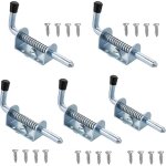 Lot de 5 loquets à ressort, loquet à ressort en acier inoxydable, boulons à ressort en acier avec poignée ... Lot de 5 loquets à ressort, loquet à ressort en acier inoxydable, boulons à ressort en acier avec poignée ...