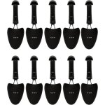 Lot de 5 paires d'embauchoirs pratiques en plastique - longueur r�glable - pour homme - 5 paires - noires, ...