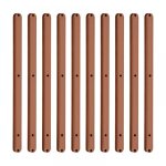 Cyslmuk - lot de 5 paires de glissires de tiroir en plastique pour tiroir - 298 mm - marron