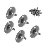 Lot de 5 pitons t�lescopiques en inox pour plage en bois linxor