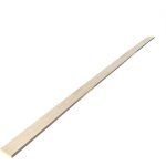 Lot de 5 plinthes mdf plaqu�es ch�ne, l. 2, 23 m x l. 7, 8 cm x ep. 14 mm