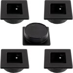 Csparkv - lot de 5 poignées à encastrer carrées 46x46 mm Ø40 mm pour porte coulissante - meuble armoire ... Csparkv - lot de 5 poignées à encastrer carrées 46x46 mm Ø40 mm pour porte coulissante - meuble armoire ...